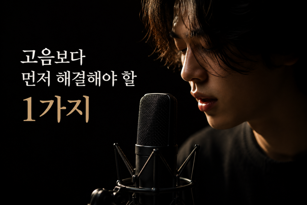 보컬 브랜딩 - 고음보다 먼저 해결해야 할 1가지